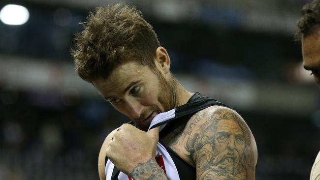 Collingwood’s Jeremy Howe slammed his teammates after losing to St Kilda. Picture: Michael Klein