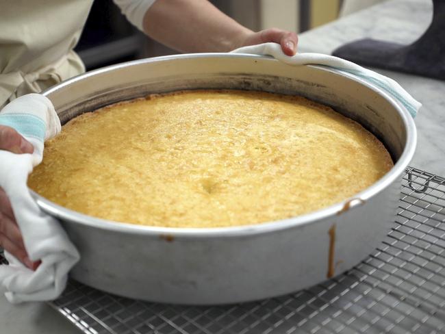 First you bake. Picture: Hannah McKay/Pool Photo via AP