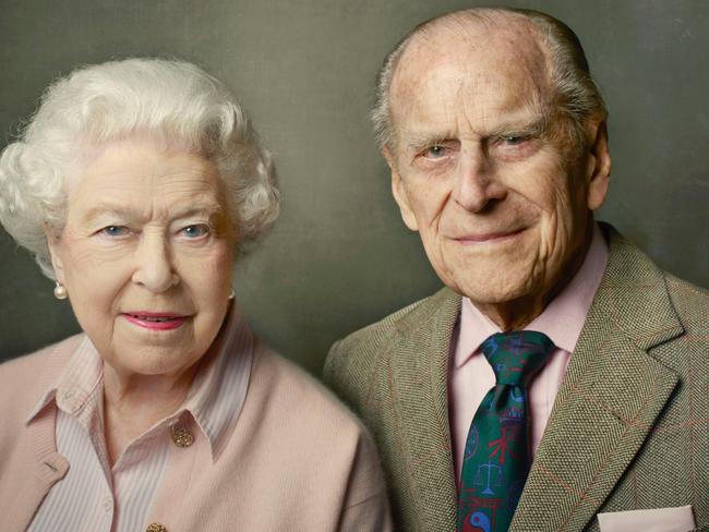 Queen Elizabeth II and Prince Philip, Duke of Edinburgh, on her 90th birthday at Windsor Castle. Picture: AFP, Annie Leibovitz