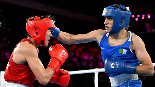 Imane Khelif won through to the gold medal bout. Picture: AFP