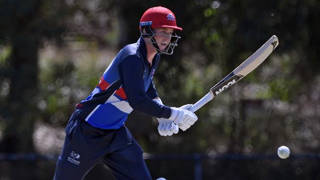 Dylan Brasher is one of Footscray’s emerging batsmen. Picture:Andy Brownbill