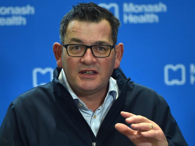 MELBOURNE, AUSTRALIA - NewsWire Photos MAY 10TH, 2023: The Premier Daniel Andrews holds a press conference at Monash Childrens Hospital, Clayton. Picture : NCA NewsWire / Nicki Connolly