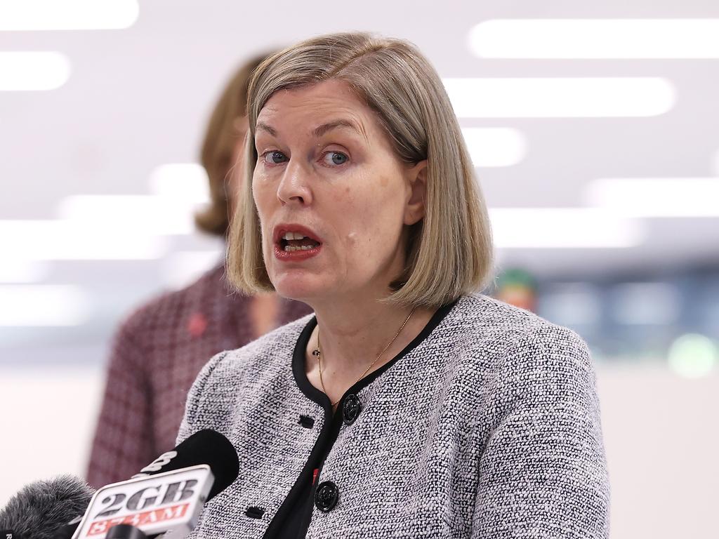 NSW Chief Health Officer Kerry Chant speaks to the media at a press conference. Picture: Mark Kolbe/Getty Images