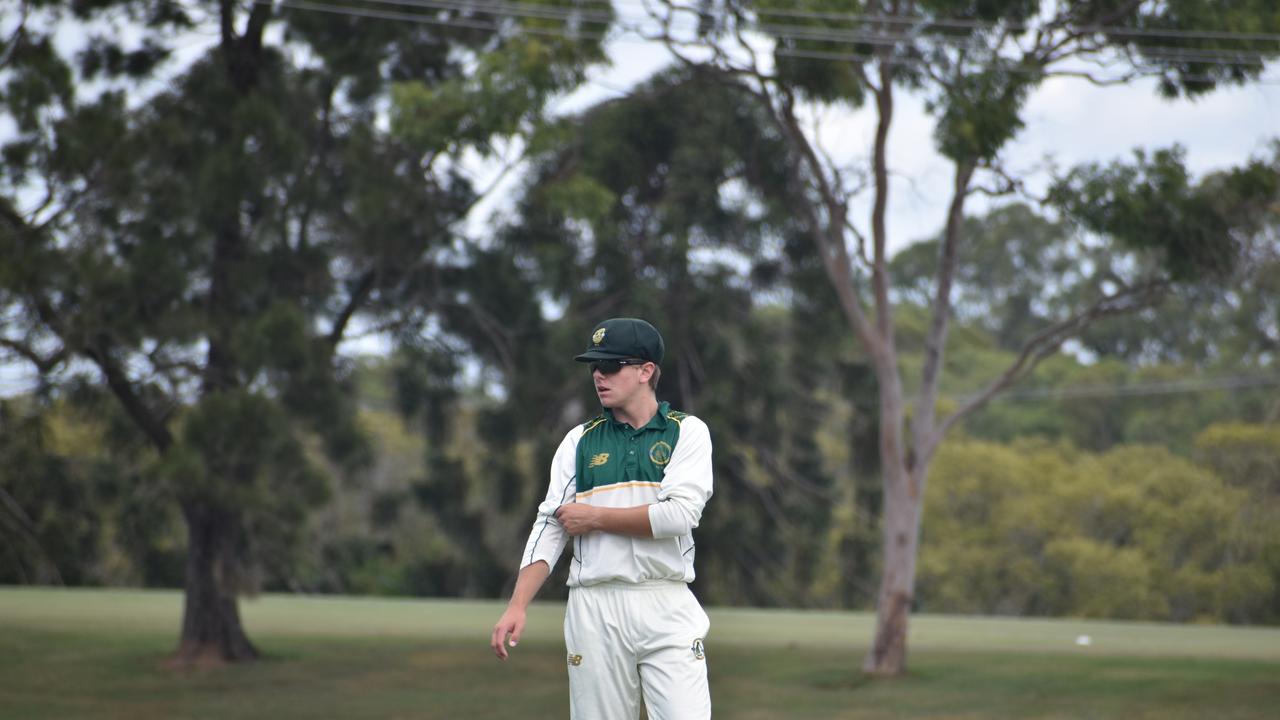 AIC First XI cricket between Marist College Ashgrove and St Patrickâ&#128;&#153;s College. Saturday March 4, 2023. Picture, Nick Tucker.