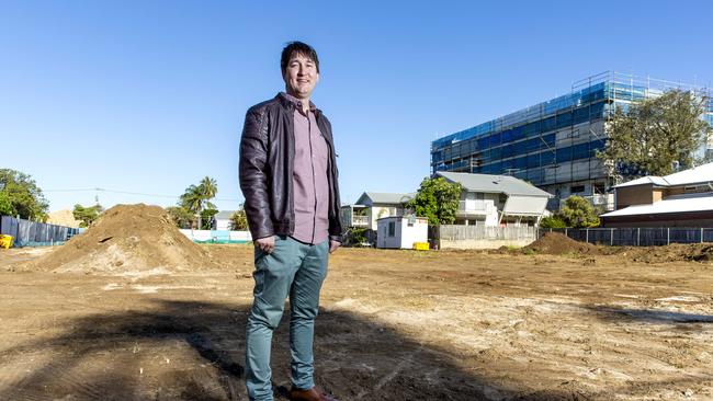 Developer Justin Ham can’t wait to see what’s next for Wynnum. Picture: AAP/Richard Walker