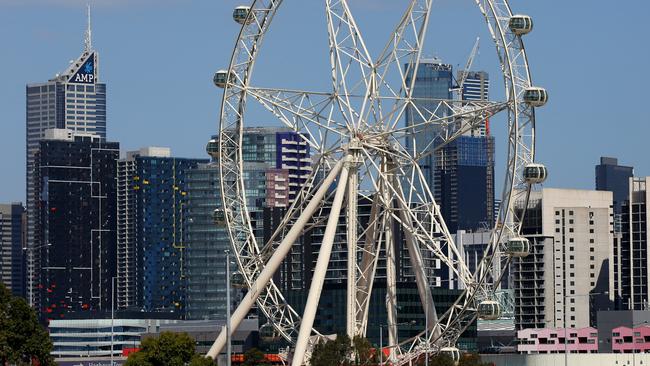 Melbourne Star’s observation wheel. Picture: Brendan Francis