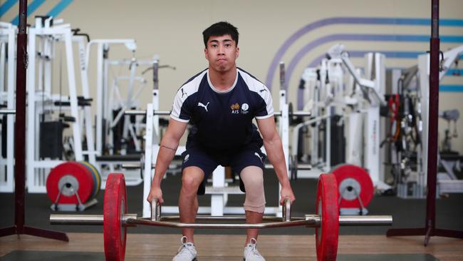 South Australia's Commonwealth Games gold medal-winning gymnast Chris Remkes in training. Picture Kym Smith