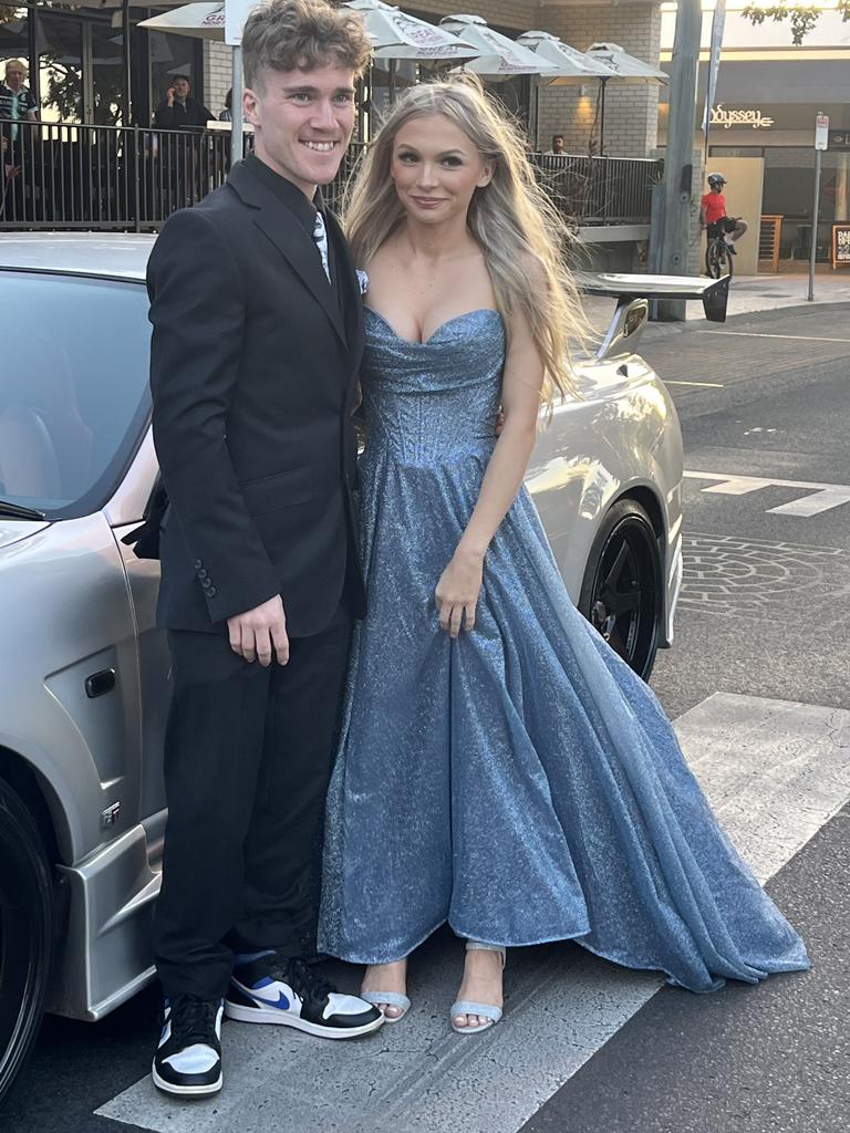 The students of Fraser Coast Anglican College arrive at their formal.