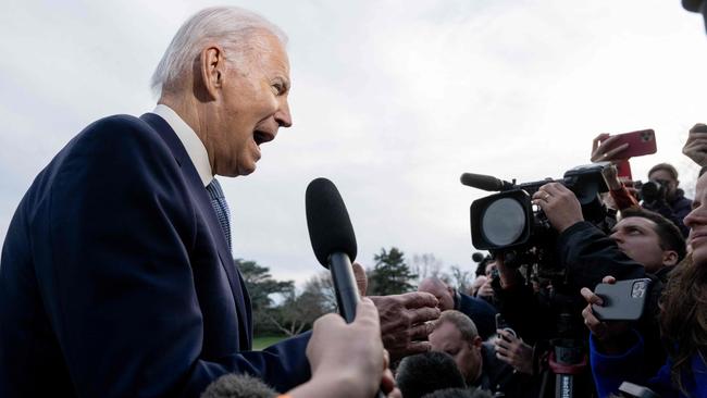 President Joe Biden noted Friday that he has co-operated with law enforcement in their search for classified documents. Picture: AFP