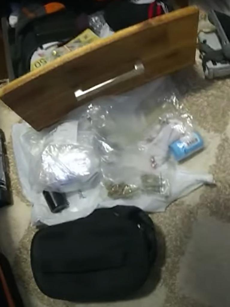 New footage has been released showing the dramatic moments of a major drug bust in Cairns, which led to the arrest of seven people and more than 100 charges last week. Picture: QPS