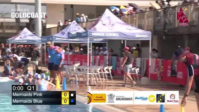 REPLAY: QLD Water Polo grand finals - 18U Girls - Mermaids (Pink) v Mermaids (Blue)