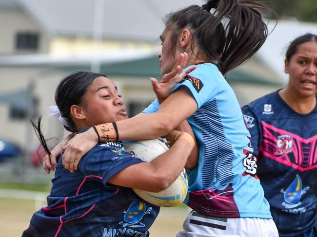 Mabel Park's Liliele Vaitolo will represent her school in the Titans School League Girls Cup against Ipswich State High School. Picture: Leonie Key