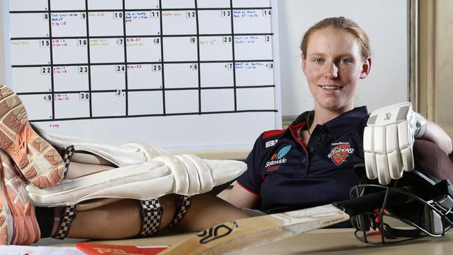 Rachel Church after being selected for the SA Scorpions in 2018. Picture: Sarah Reed