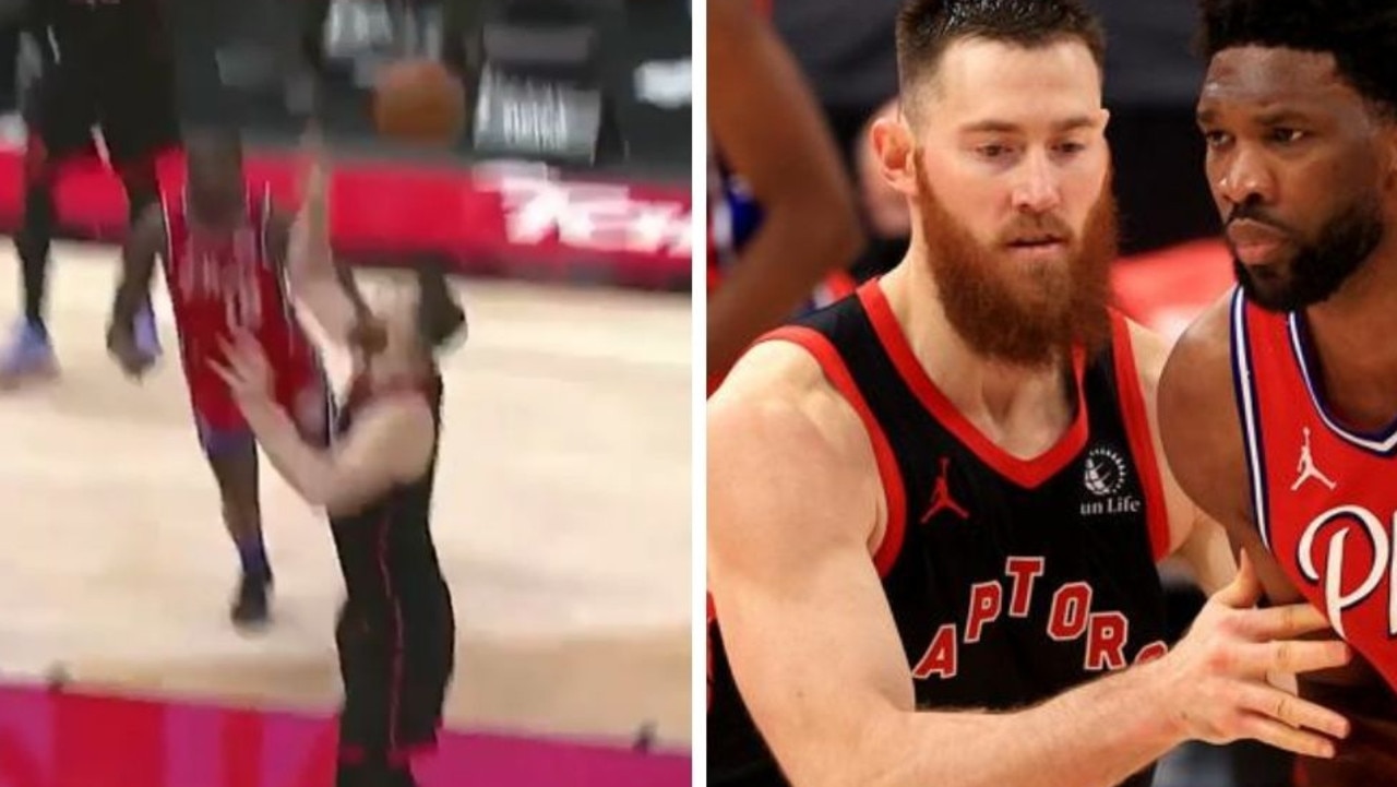 Aron Baynes was actin' a damn fool. Photo: Getty, instagram.