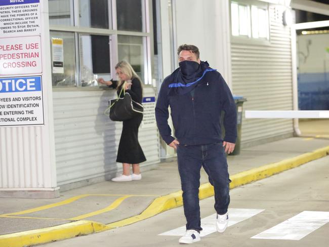 George Alex walking out of the Silverwater Correctional Complex tonight. Picture: Christian Gilles