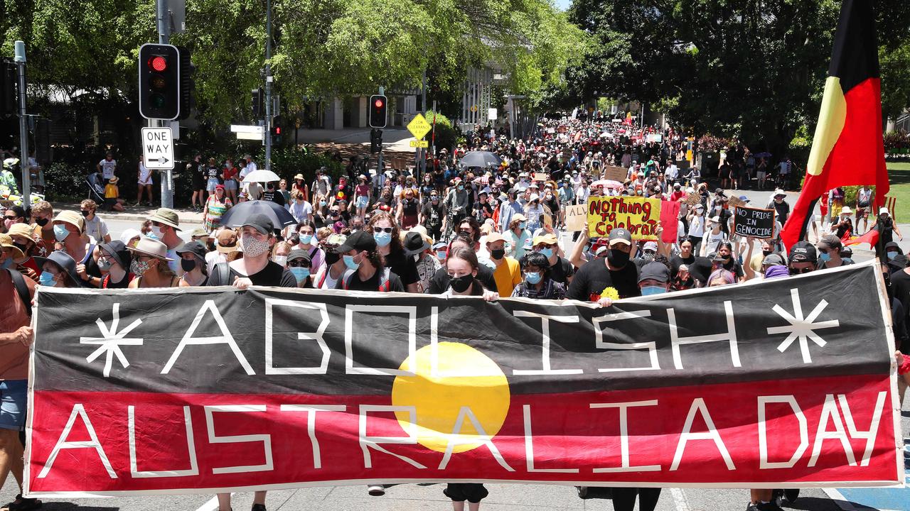 The prominence of Invasion Day rallies and the move to change the date of Australia Day has been steadily gaining momentum. Picture: Liam Kidston