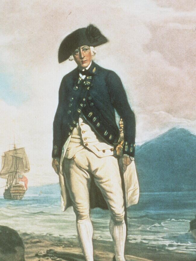 An undated painting of Captain Arthur Phillip, who led the First Fleet to Australia. Picture: Museum of Sydney Collection.