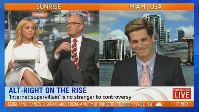 Kochie and Milo Yiannopoulos go head to head on Sunrise