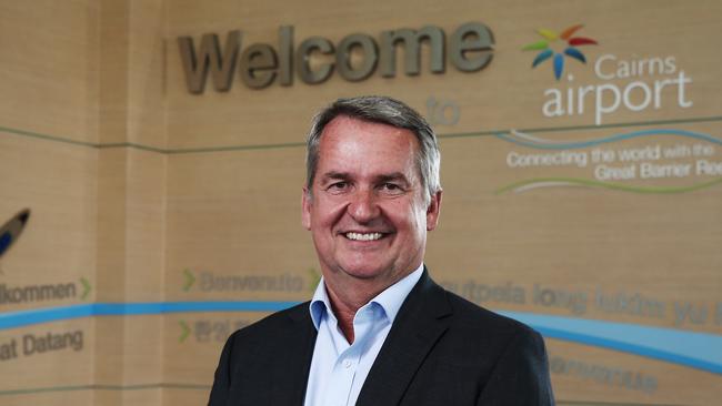 Air Niugini has held talks with Far North Queensland business leaders about taking over the freight route to Hong Kong when Cathay Pacific stops flying to Cairns in October. Air Niugini Managing Director Alan Milne at Cairns International Airport. PICTURE: BRENDAN RADKE