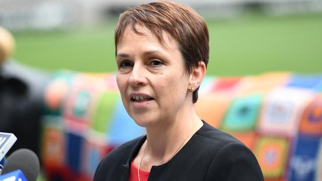 Roads Minister Jaala Pulford is warning drivers about disruptions. Picture: AAP/Julian Smith