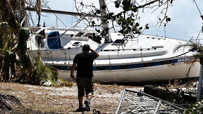 People view debris following Hurricane Irma. Picture: Getty Images.