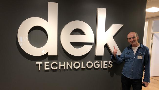 DEK Technologies co founder Kerim Tanovic in the Swedish office.