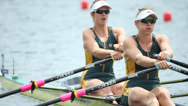 Maddie Edmunds in action.                                   Picture courtesy Rowing Australia