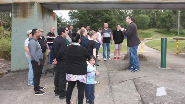 Acacia Ridge and Algester residents came together to take a stand against the inland rail project. Photo: Kristy Muir