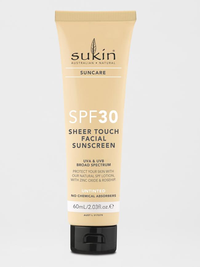 Sukin Sheer Touch Facial Sunscreen.