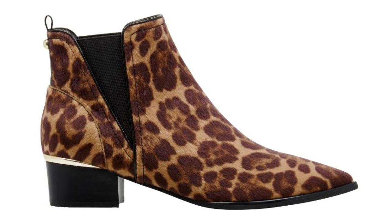 Hartyn Leopard Boots. Picture: Nine West