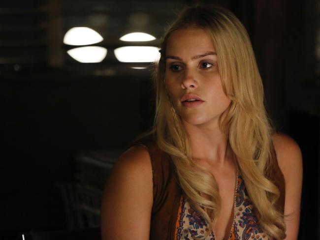 New TV crime drama ... Claire Holt as Charmain Tully in a scene from Aquarius. Picture: Vivian Zink / NBC