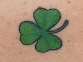 An image of a tattoo that could help reveal identity of a woman found seriously injured in Glebe overnight.