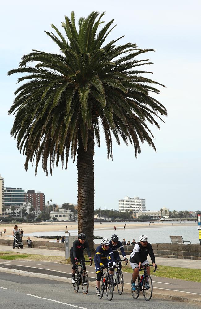 Cyclists on Beach Rd. Picture: Getty