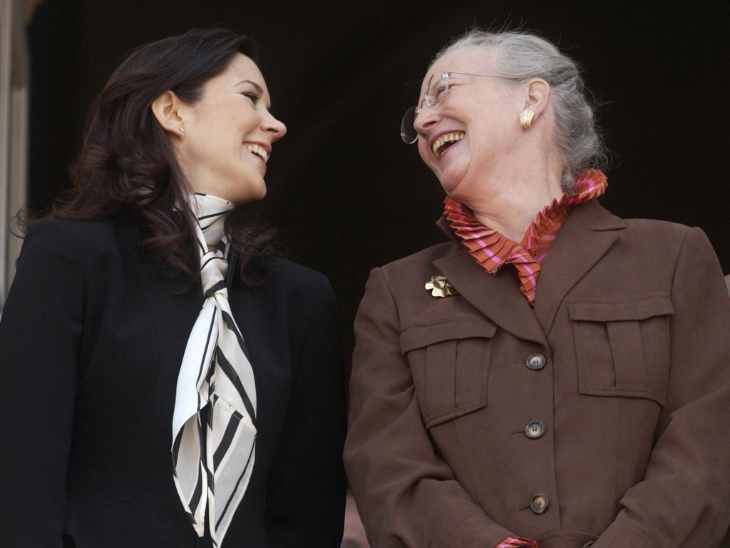 Mary Donaldson appears on the balcony of the Amalienborg Palace for the first time to celebrate The Queen Of Denmark's birthday. Picture: Julian Parker/Getty Images