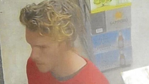 Cody Langridge captured stealing from a liquor store. Picture: Supplied.