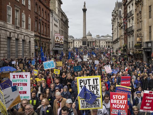 The British parliament will vote on Saturday on a deal to leave the European Union or seek another extension three years after a referendum on the issue. Picture: Getty Images