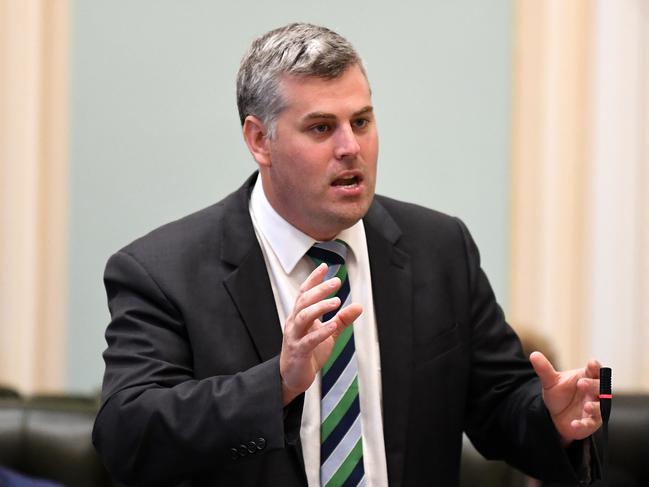 Police Minister Mark Ryan in Question Time yesterday. Picture: Dan Peled/NCA NewsWire