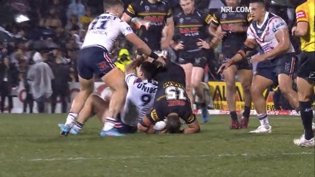 Sam Verrills was somehow penalised for this incident.