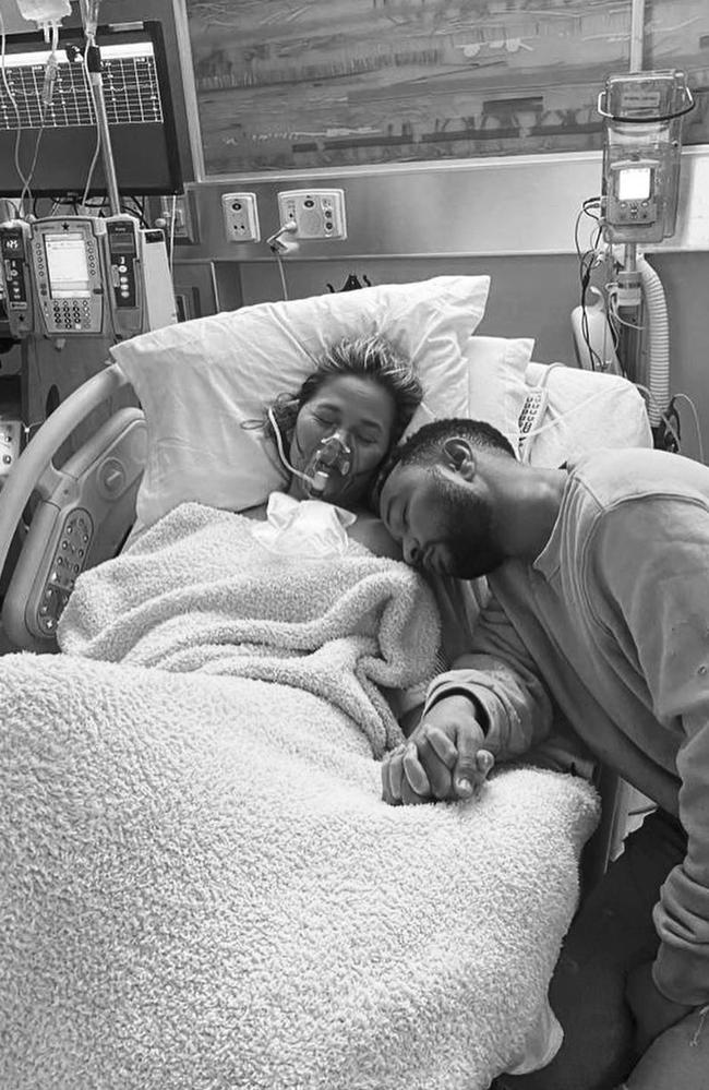 Chrissy Teigen has opened up about her devastating miscarriage. Picture: Instagram/chrissyteigen