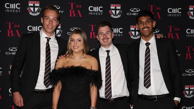 Matt Allison, Tenisha, Jack Higgins and Nasiah Wanganeen-Milera. Picture: Brendan Beckett