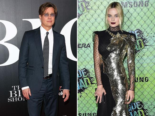 Brad Pitt and Margot Robbie. Picture: Getty Picture: