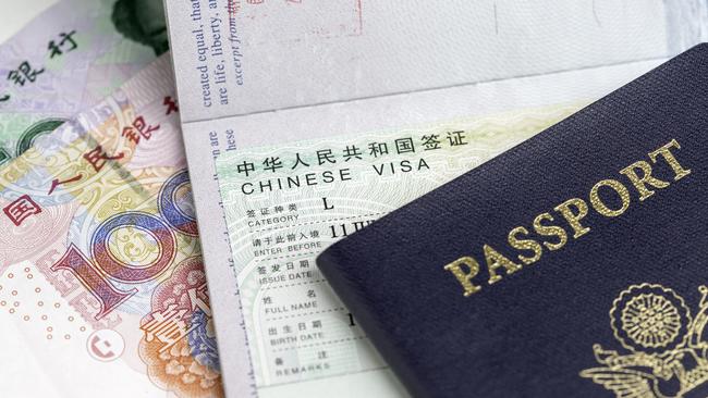 Travel Documents and Chinese currency