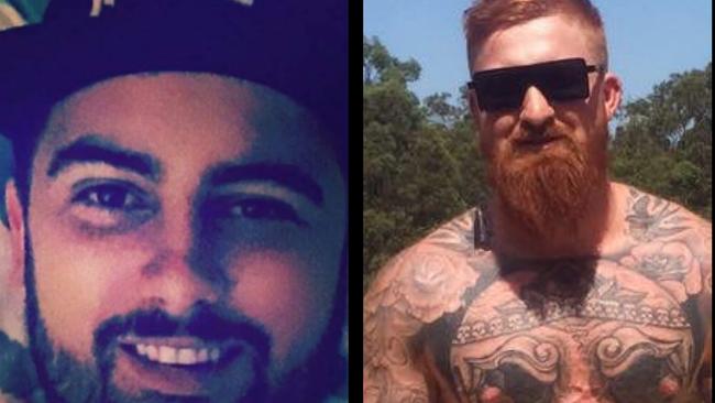 Two former Finks bikies Ty Jaques (left) and Brent Oliver (right). Picture: Facebook