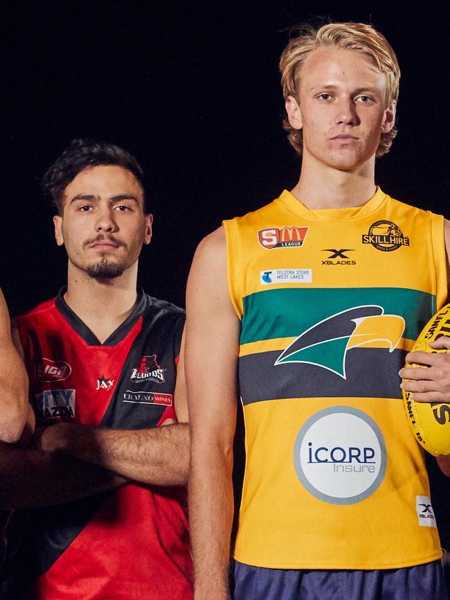 Star SA draft prospects Izak Rankine and Jack Lukosius. Picture: AAP Image/MATT LOXTON