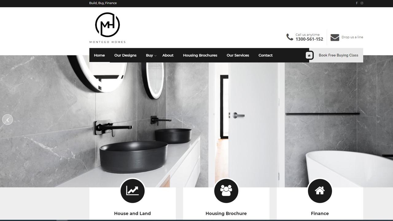 The Montego Homes website which is still active.