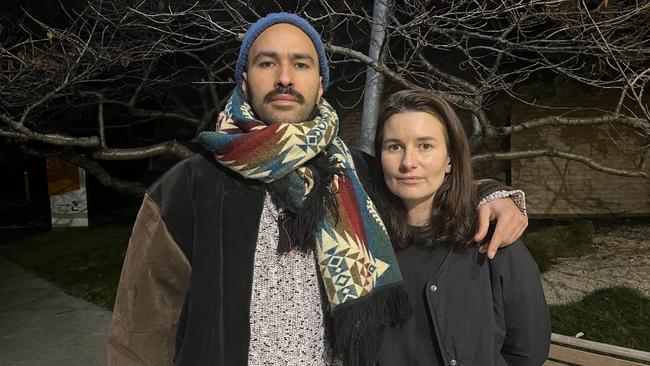 Juan-Camilo Riano-Rodriguez and Lara Week (right) are among the Techno Park residents dismayed by the council’s approach. Picture: Nilsson Jones