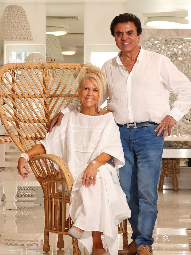 Entrepreneur Stefan Ackerie with partner Rose King. Picture: Scott Fletcher