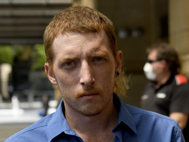 ADELAIDE, AUSTRALIA - NewsWire Photos NOVEMBER 17, 2021: Bradley Justin Staude who is charged with criminal neglect of a 20-month-old child who ingested the drug GHB. He is pictured at the Adelaide District Court today. Picture: NCA NewsWire / Naomi Jellicoe  (NO BY-LINE thanks)