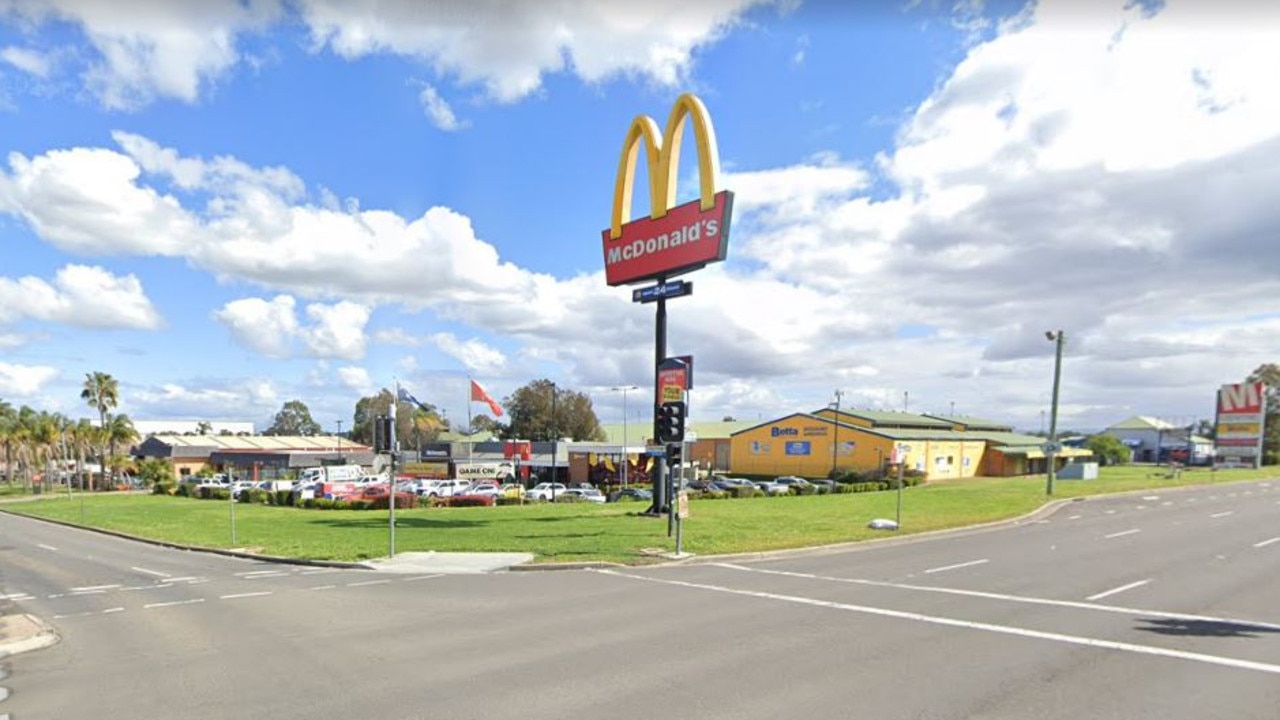 The McDonald’s in Minchinbury, west of Sydney, where the stabbing allegedly occurred on Sunday morning. Picture: Google Maps