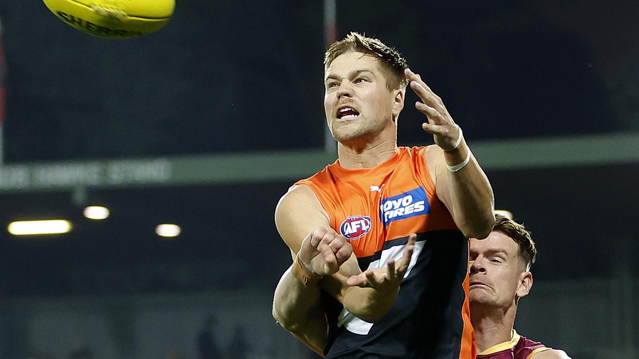 Harry Himmelberg says his sole focus is on helping the Giants climb the AFL ladder this season. Picture: Phil Hillyard